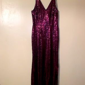 Purple long prom dress. Worse once. Perfect condition.